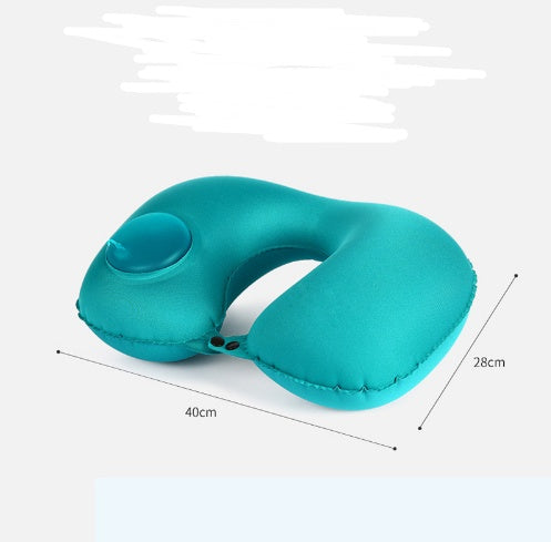 Portable U-Shape Inflatable Travel Pillow