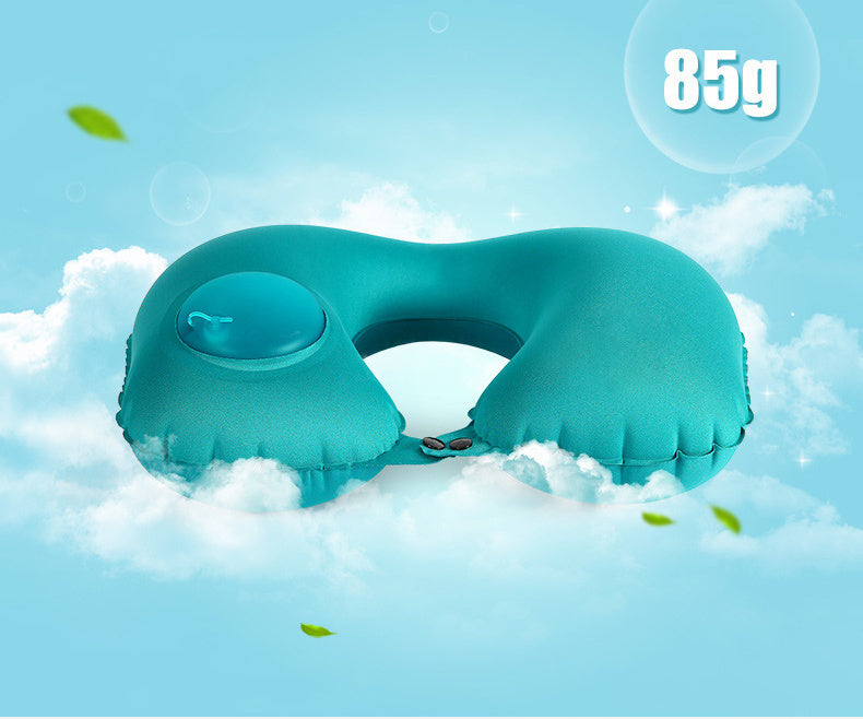 Portable U-Shape Inflatable Travel Pillow