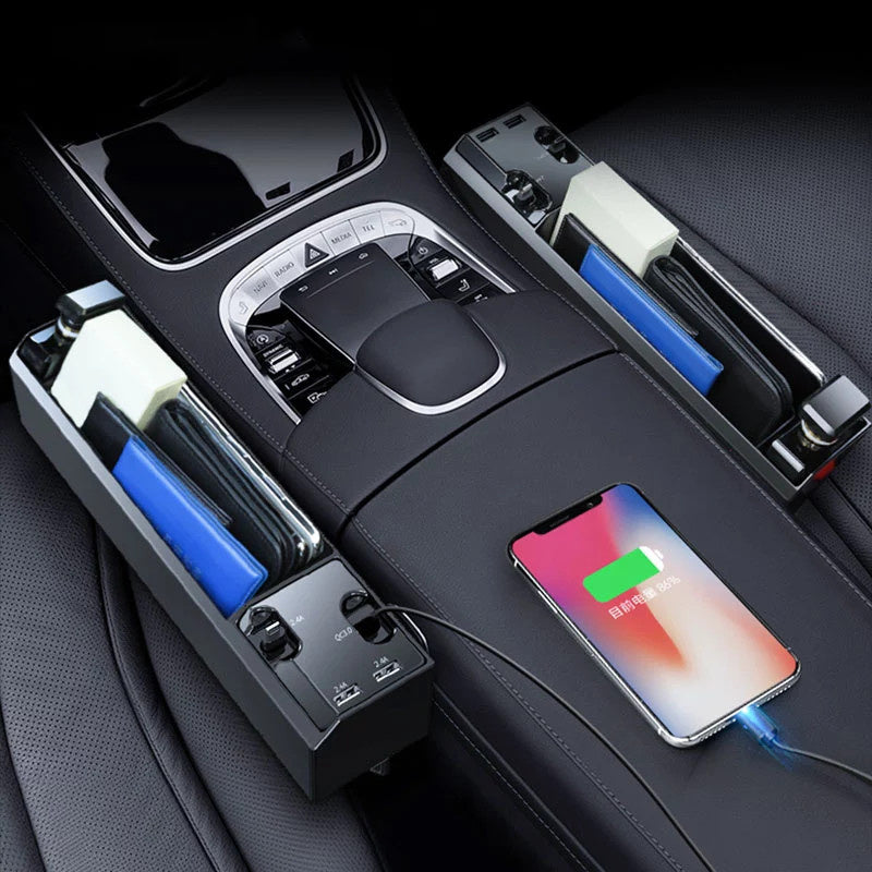 Car Seat Gap Organizer with Charger