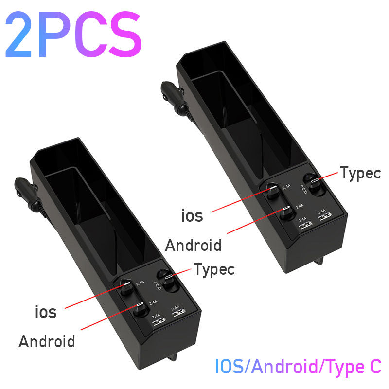 Car Seat Gap Organizer with Charger