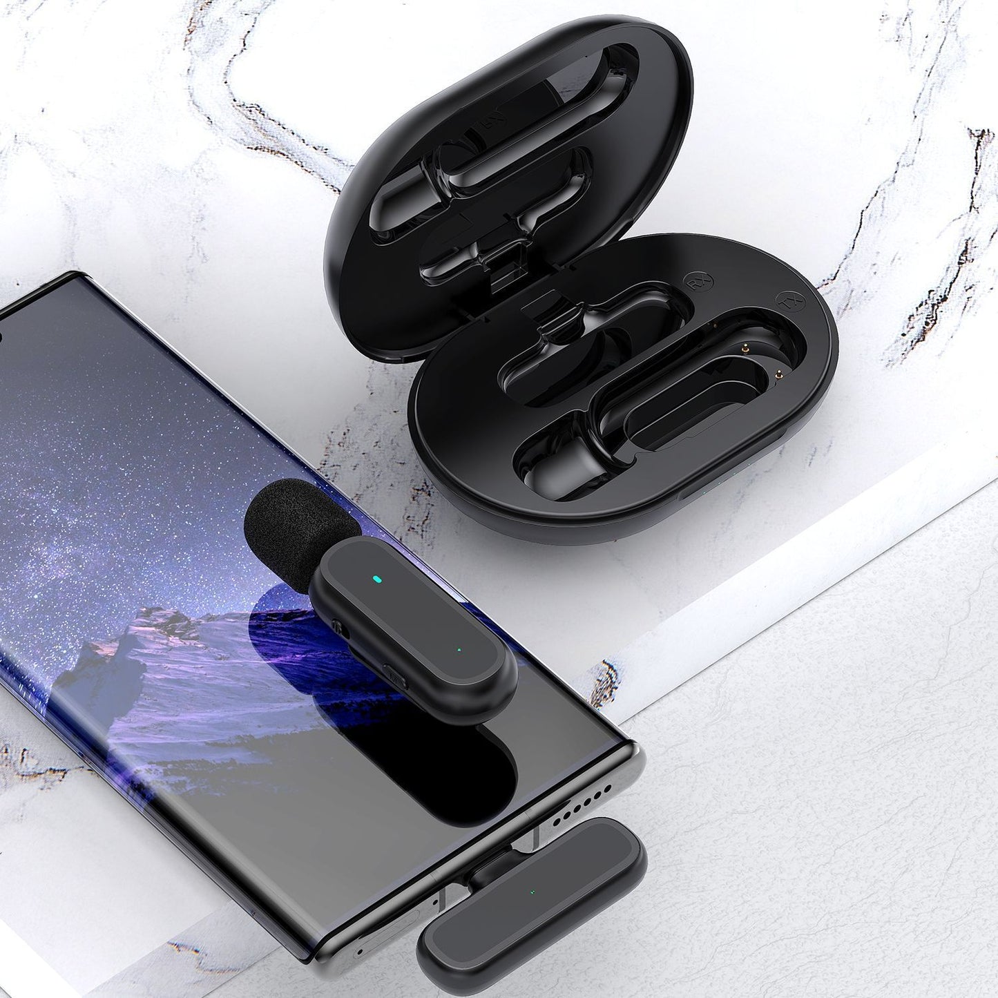 Smart Wireless Lavalier Noise Cancelling Microphone
